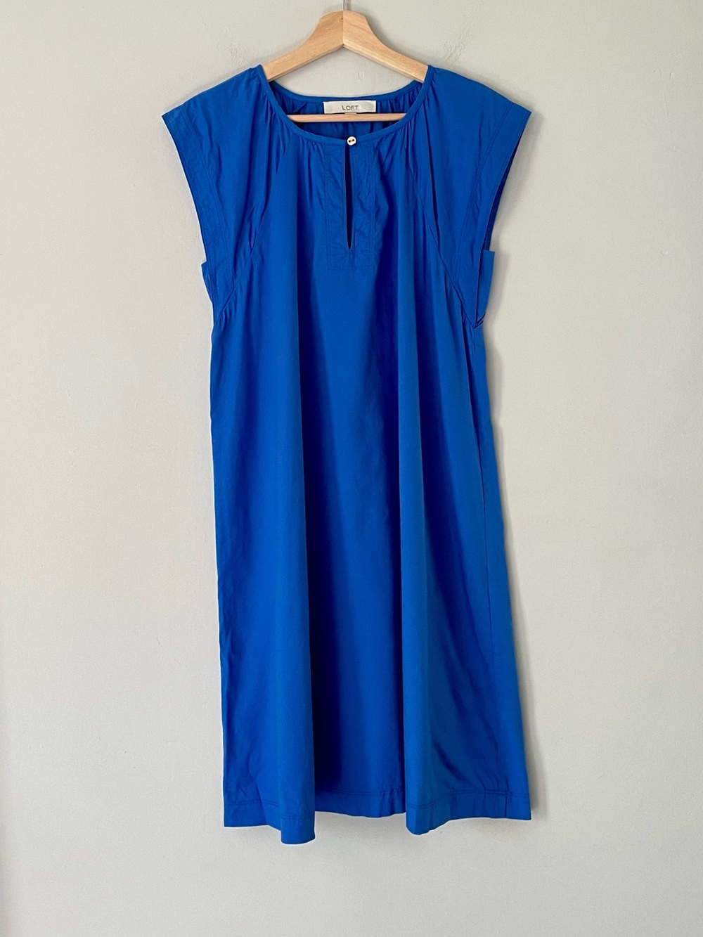 LOFT Royal Blue Cotton Blend Dress